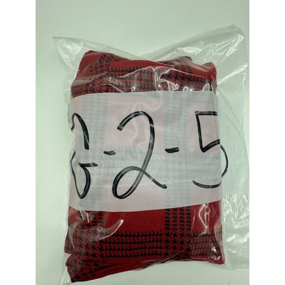 Womens George Sweater Size Medium Red and Black Plaid Long Sleeve Button Up - Picture 13 of 13